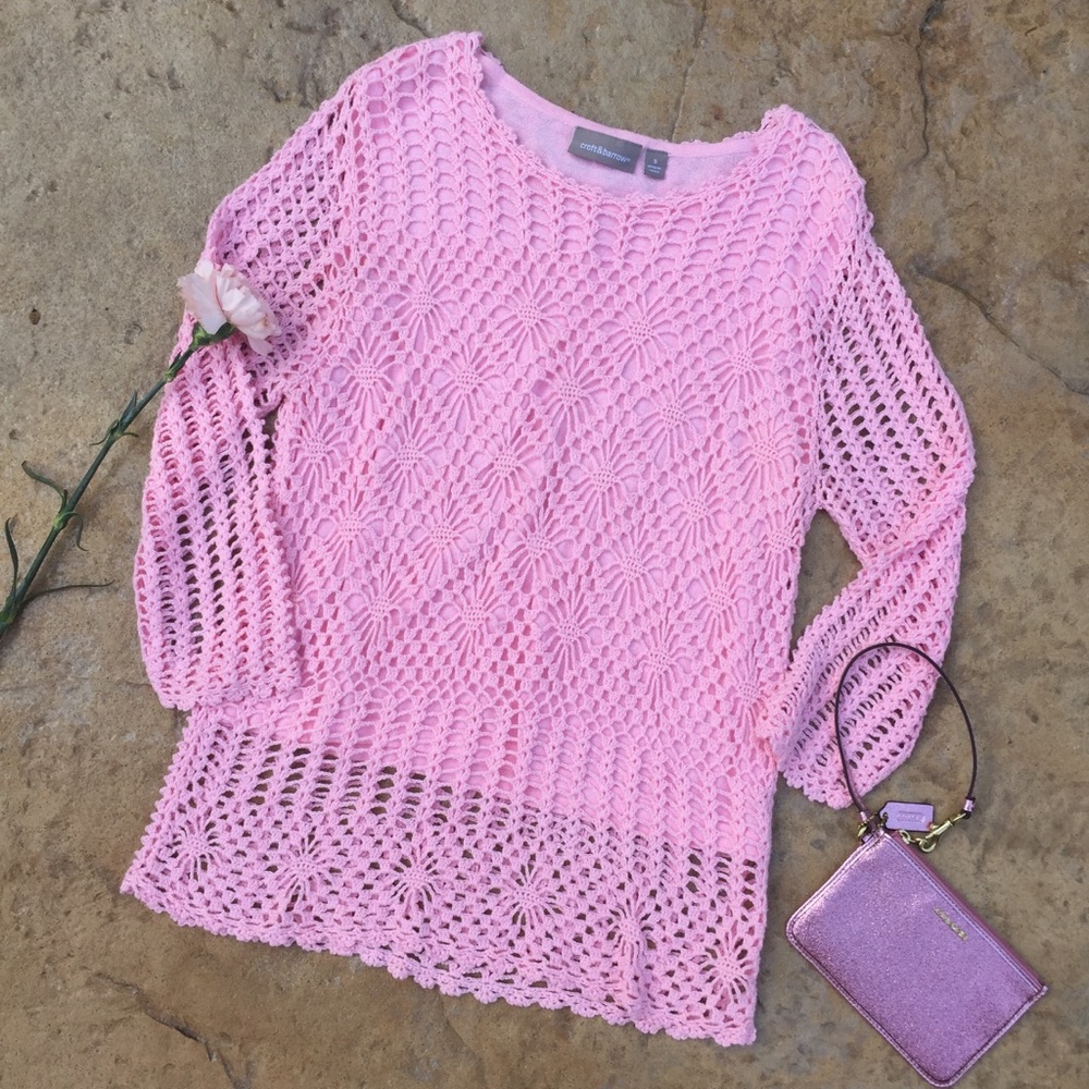 Croft and Barrow Crochet Top